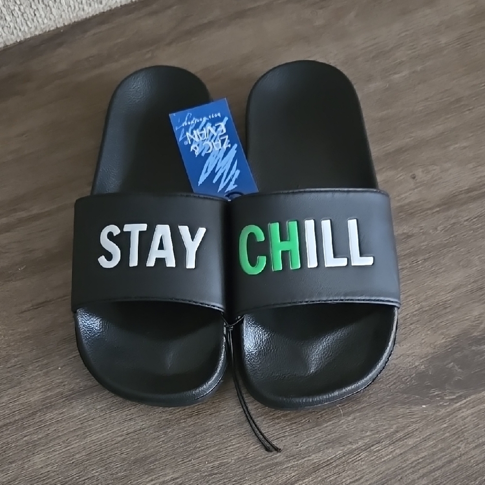 NWT Zac & Evan Stay Chill Slides
